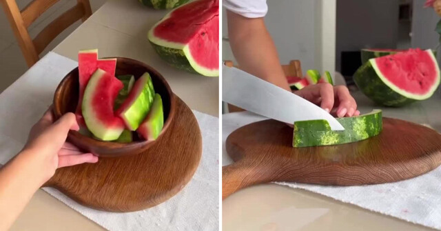 Блогерша показала, почему арбузные корки лучше жарить, а не выбрасывать
