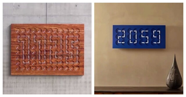 Часы, состоящие из множества циферблатов