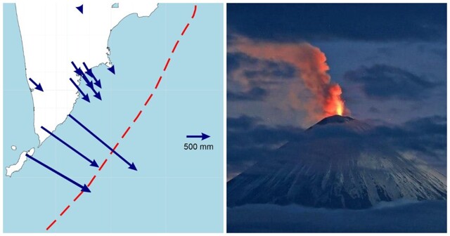 После землетрясения Камчатка «уплыла» на два метра от материка