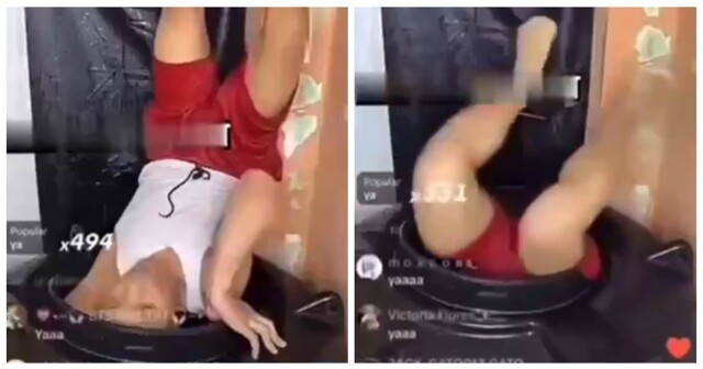 Тиктокер утонул в бочке с водой во время прямой трансляции