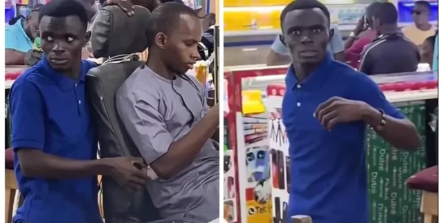 Вор "спалился" во время кражи