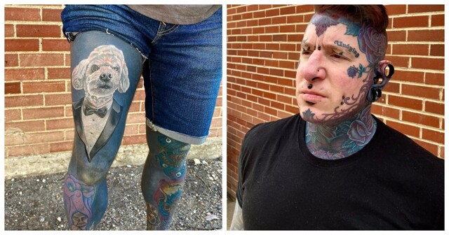 Десятки слоев чернил: рекордсмен по татуировкам назвал самое болезненное место