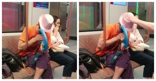 Мужчина ударил любителя играть на шланге