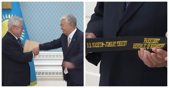 Президент Казахстана получил чёрный пояс по тхэквондо