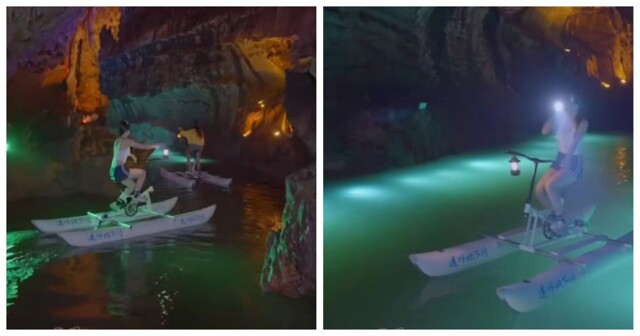 Прогулка на катамаране по подземной реке