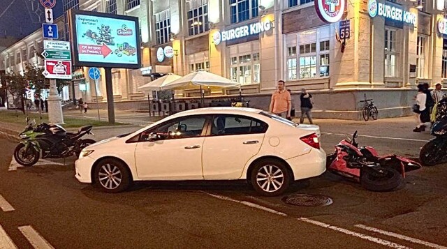 ДТП в Минске с мото "Охотник на мотоциклисток"