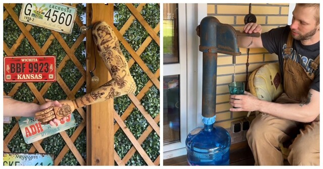 Парень с богатой фантазией и умелыми руками смастерил интересные вещи