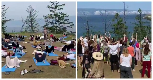 Девушки на природе открывают свои чакры