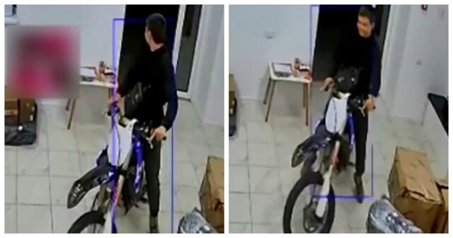 Парень на питбайке устроил переполох в пункте выдачи заказов