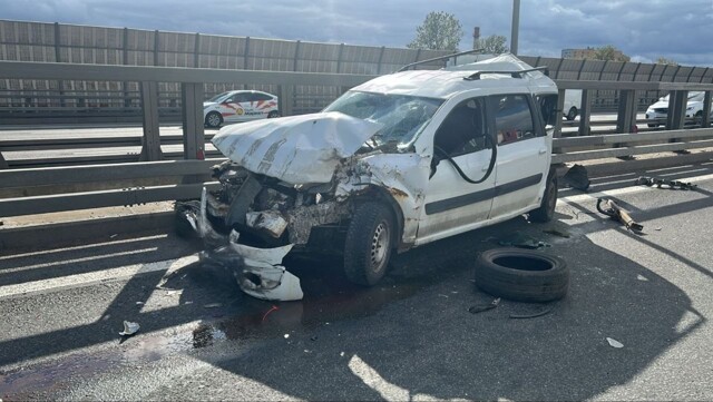 ДТП на 41-м км КАД "Осмотр лобового"