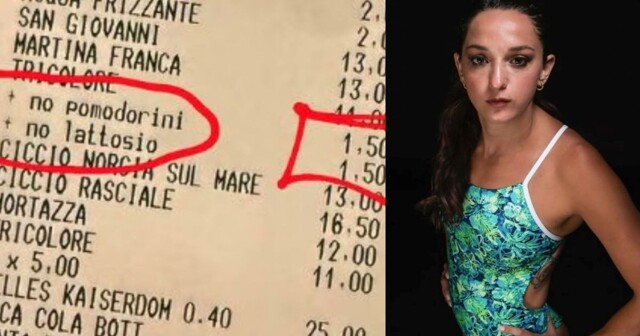 Итальянской спортсменке пришлось доплачивать за отказ от ингредиентов пиццы