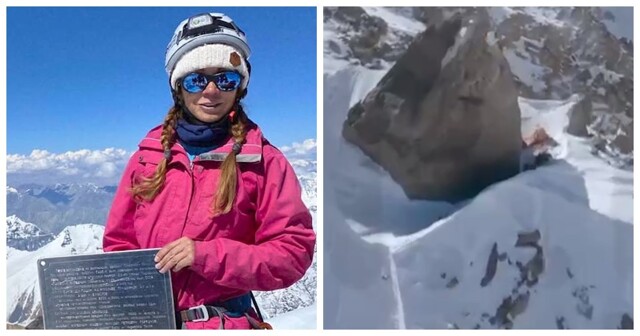Российская альпинистка отправилась в горы в память о муже, сломала ногу и уже неделю ждёт помощи на высоте 7000 метров