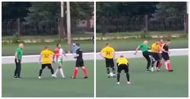 В Новосибирске тренер любительской футбольной команды напал на арбитра