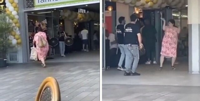 Уличные музыканты в Турции заставили прохожую пуститься в пляс