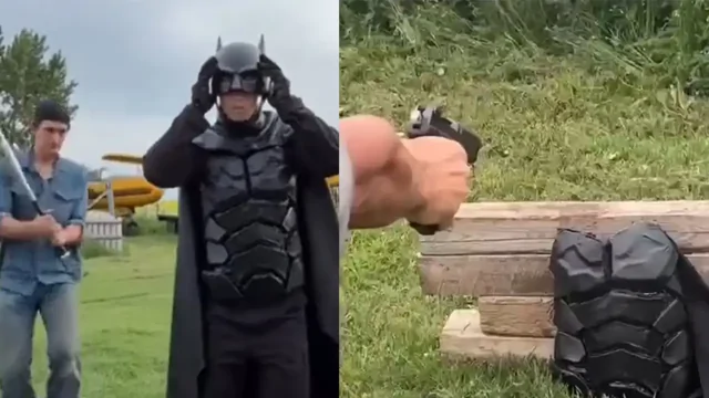 Фанат супергероев создал настоящий пуленепробиваемый костюм Бэтмена