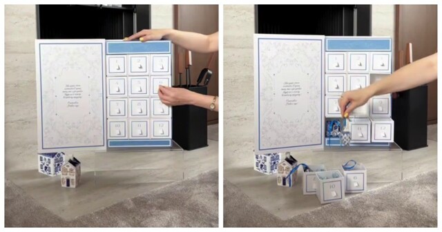 Адвент-календарь из фарфора