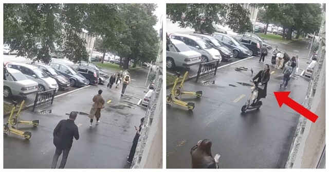 Самокатчица сбила девушку и уехала
