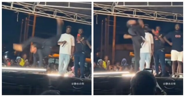 Парень удивил публику своей пластикой