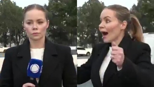 В Бразилии вор на велосипеде украл телефон у репортера в прямом эфире