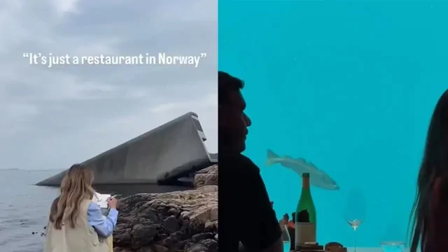 Ужин на глубине: на видео попал самый большой подводный ресторан в Норвегии