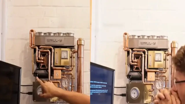 Блогер   собрал персональный компьютер из водопроводных труб