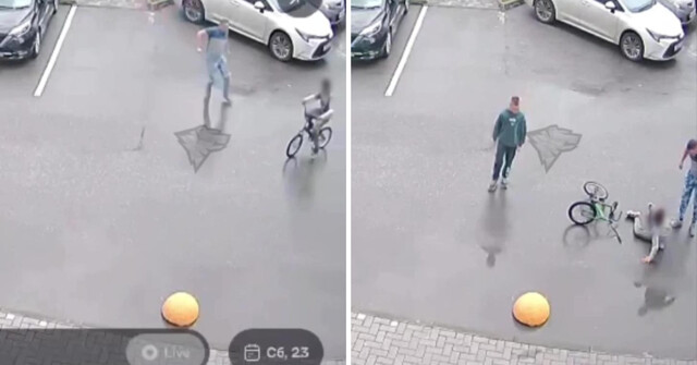 В Новосибирске отец сбил с велосипеда мальчика после жалобы дочери