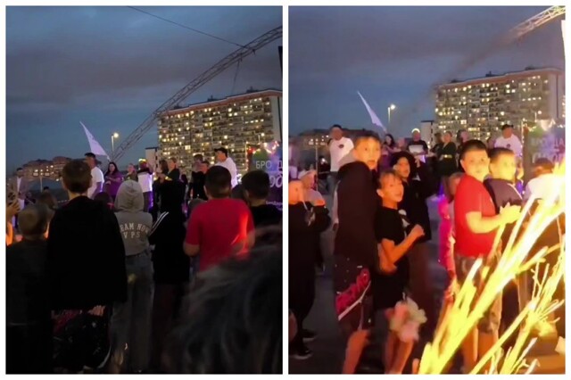 В Красноярске фейерверк выстрелил в толпу - есть пострадавшие