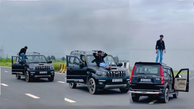 Водителя, проехавшегося на капоте внедорожника, заставили заплатить штраф