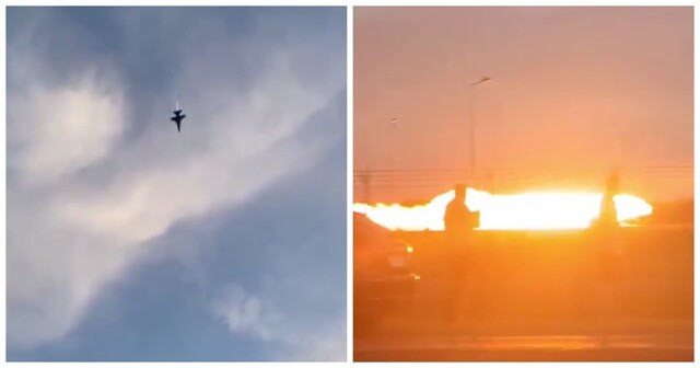 В Польше разбился истребитель F-16