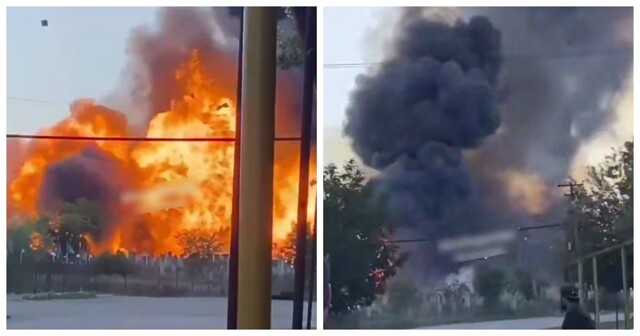 В Дагестане произошёл мощный взрыв на заправке