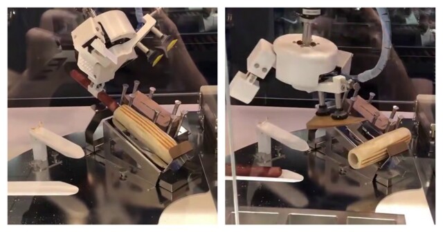 Робот пытается приготовить французский хот-дог