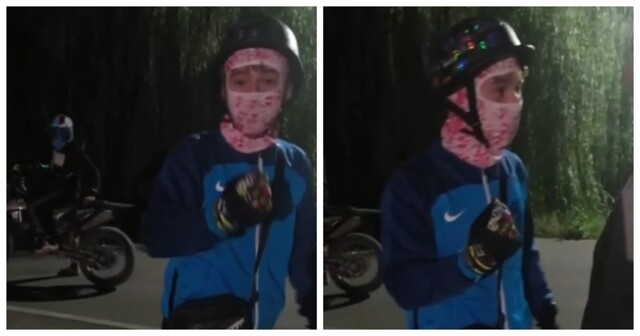 Ночной конфликт с питбайкерами