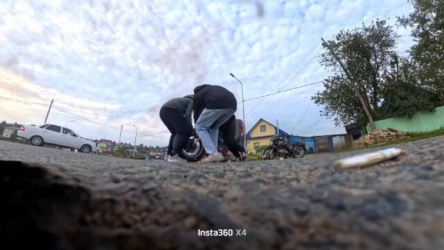 Мото ДТП в Пермском крае "Зажигательно получилось"