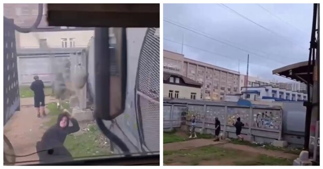 Подросток кинул камень в кабину машиниста