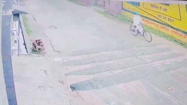 На индийца рухнула часть стены