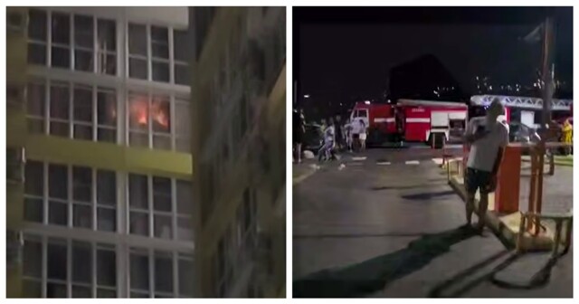 Жители Сочи приняли проекцию камина в квартире за пожар