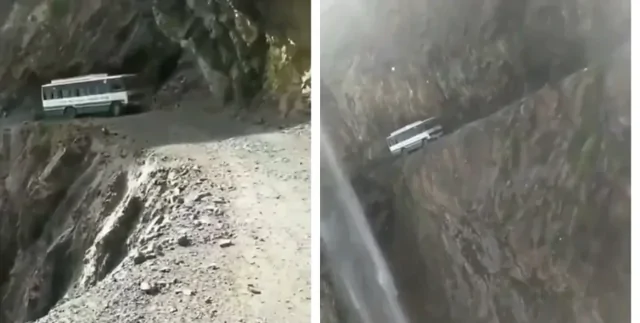 Самая опасная работа в мире: как работает водитель автобуса на экстремальных дорогах