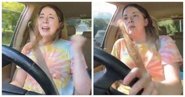 Девушка попала в аварию во время исполнения хита Бритни Спирс за рулём