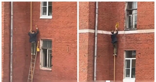 Необычный способ покраски трубы