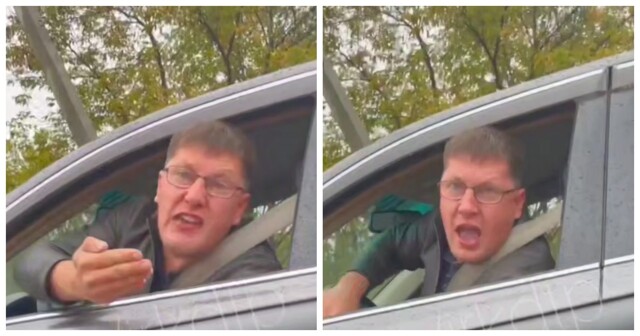 Автомобилист разбушевался