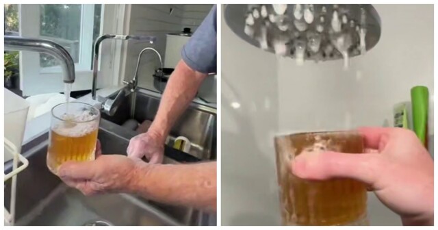 Австралиец заменил пивом воду во всём доме