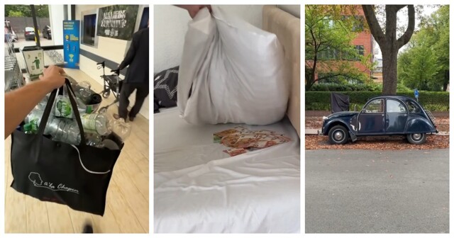 Мужчина в Германии собирает бутылки, чтобы купить машину