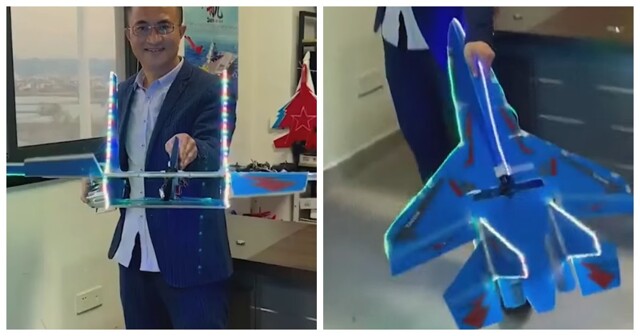 В Китае представили радиоуправляемый истребитель весом всего 100 грамм