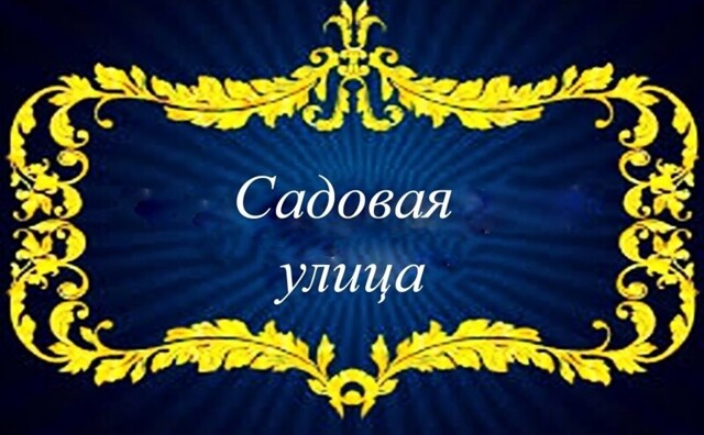Садовая улица