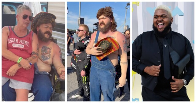 Темнокожий комик посетил гонки в образе белого реднека