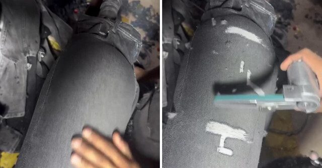 В Индии показали, как делают дизайнерские джинсы