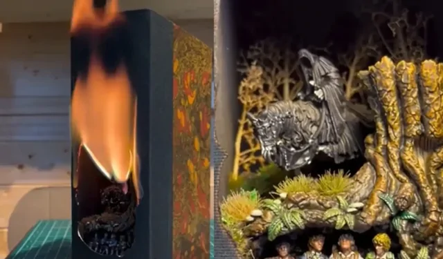 Миниатюрный мир на книжной полке