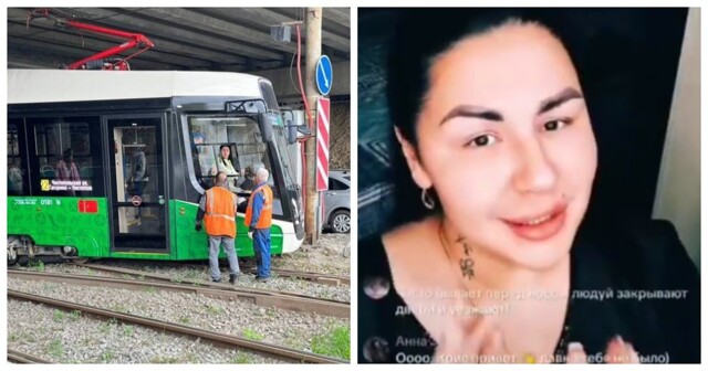 В Челябинске блогерша-водитель трамвая устроила аварию во время записи очередного ролика