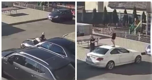 В Воронеже неадекват разгромил машины во дворе