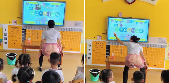 Необычный урок в китайском детсаду